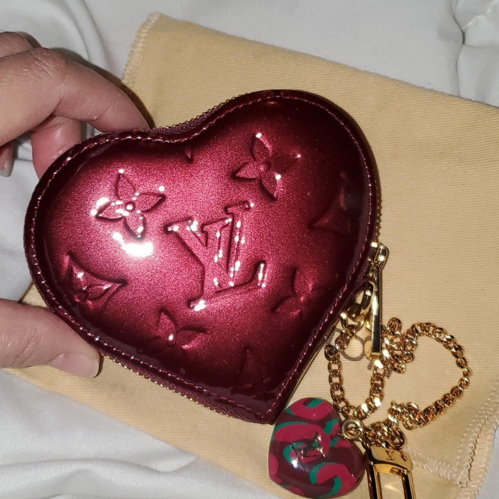 Authentic Louis Vuitton Heart Coin Pouch